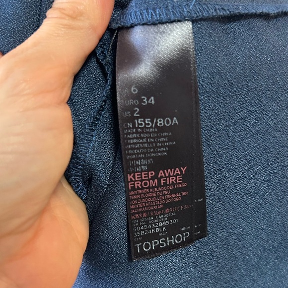 Topshop black & navy dress - Picture 15 of 16